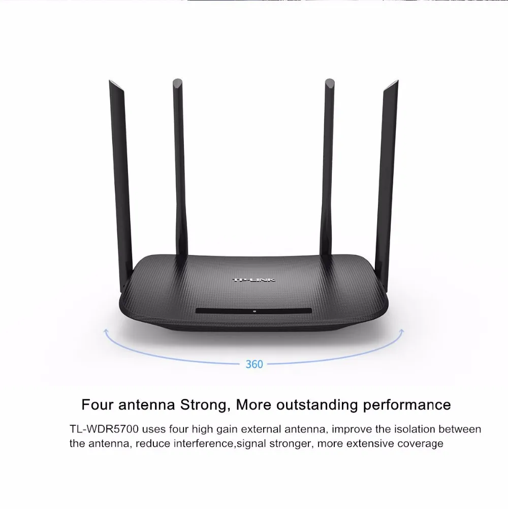 TP-Link Wifi повторитель двухчастотный Гигабитный беспроводной маршрутизатор 5G 900M WDR5700 Wifi маршрутизатор AC900 Openwrt Amplificador Wifi WAN LAN