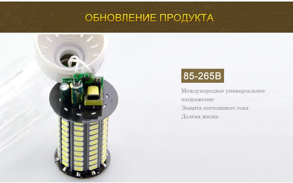 Goodland E27 LED Lamp E14 LED Light 220V 110V LED Bulb 3.5W 5W 7W 9W 12W 15W 20W LEDs Corn Light SMD 5736 No Flicker Lights (4)