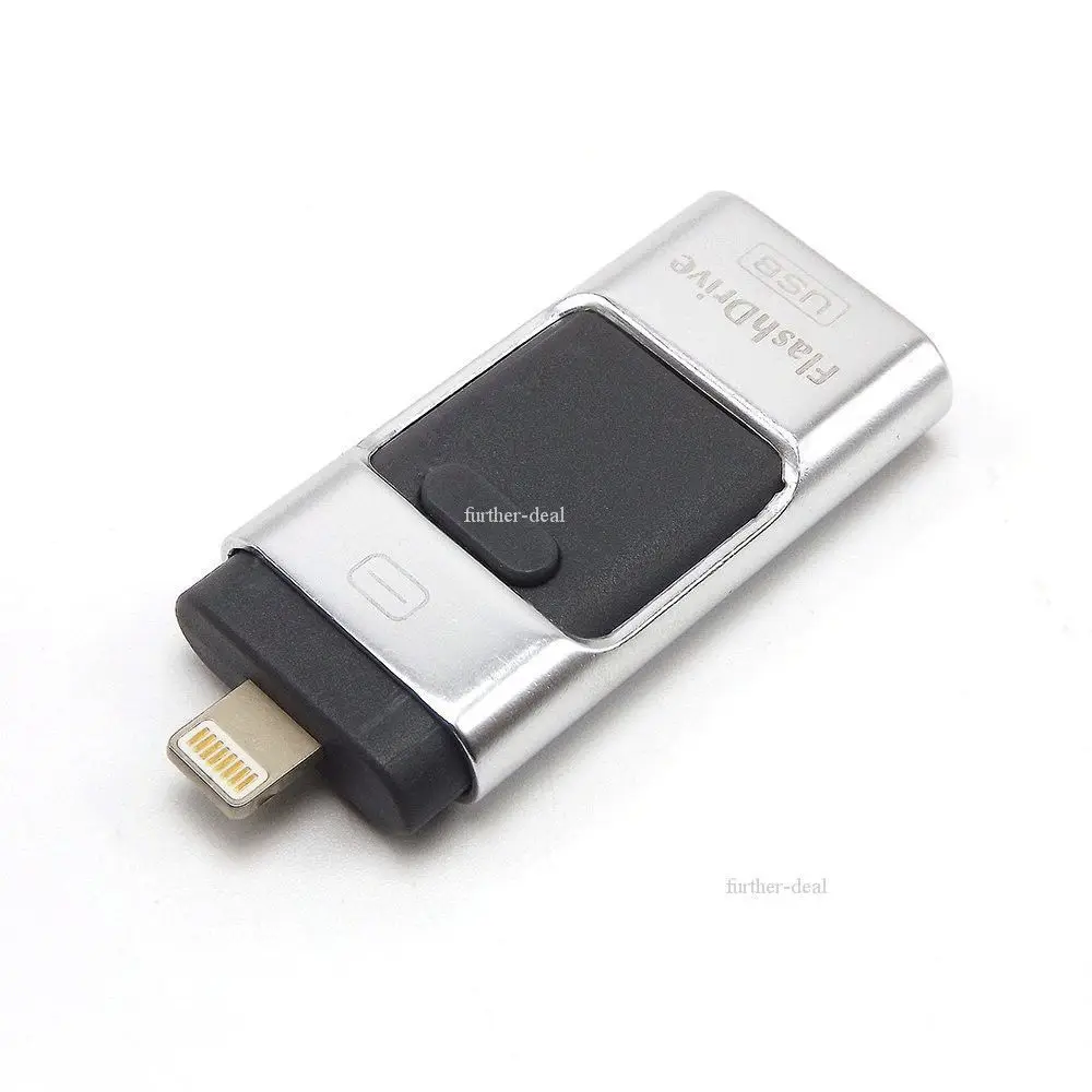 3 в 1 флеш-накопитель USB 3,0 карта памяти OTG Флешка для iPhone PC APPLE 256GB 128GB 64GB 32GB 16GB