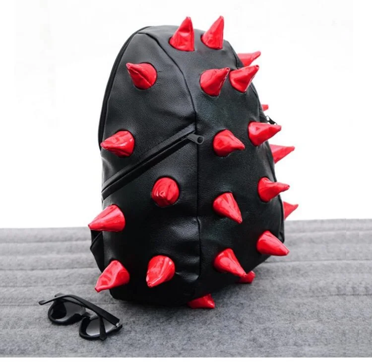 Дизайнерский качественный Рюкзак Ежик, классный Мужской и женский рюкзак, Повседневный Классический кожаный рюкзак для колледжа, женские дорожные сумки