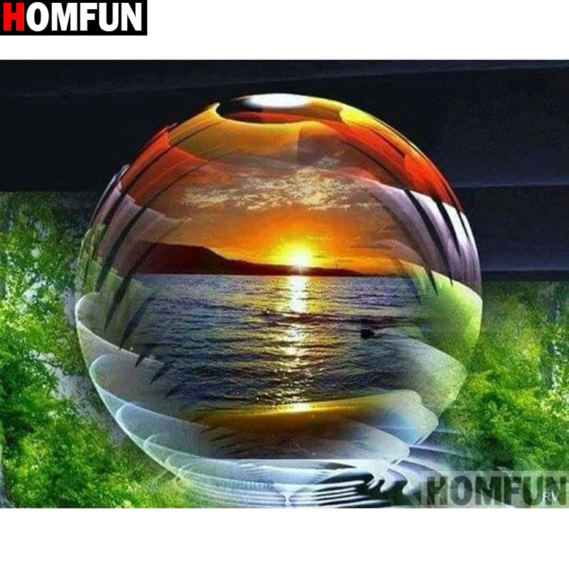 

HOMFUN Full Square/Round Drill 5D DIY Diamond Painting "Water tree" 3D Embroidery Cross Stitch 5D Home Decor A13436