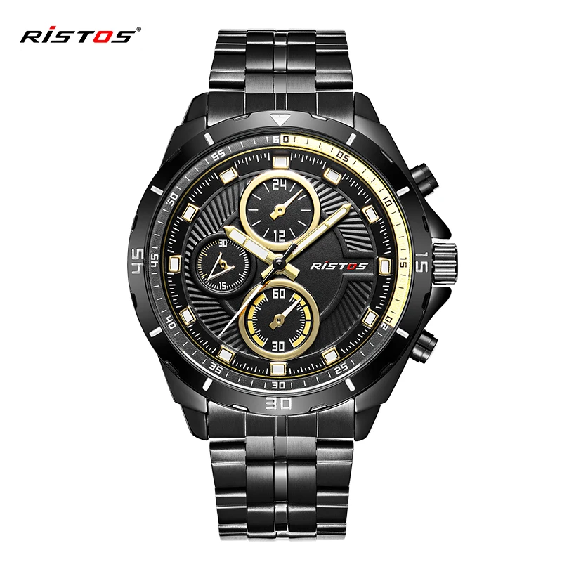 2018 бренд RISTOS Reloj Masculino полностью из нержавеющей стали часы для экстремального
