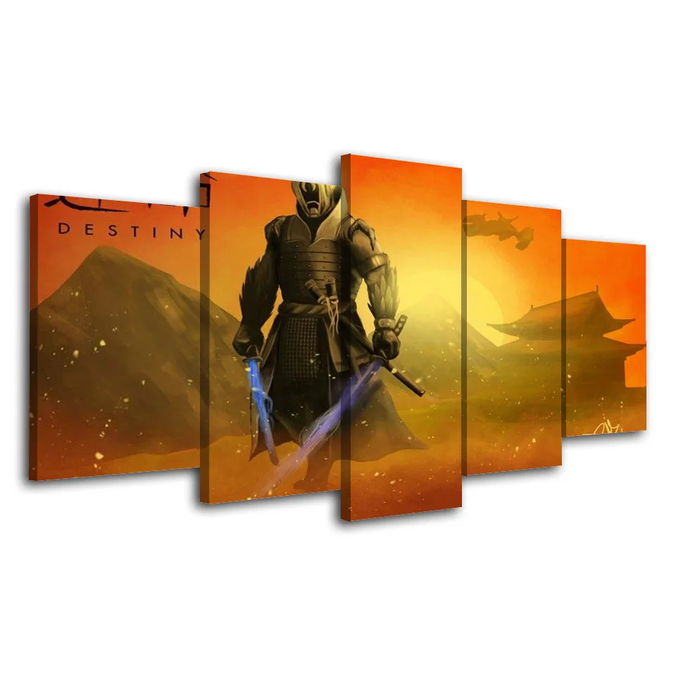 5 Piece Canvas Art Destiny Game Modular Canvas Painting Home Decor Wall
