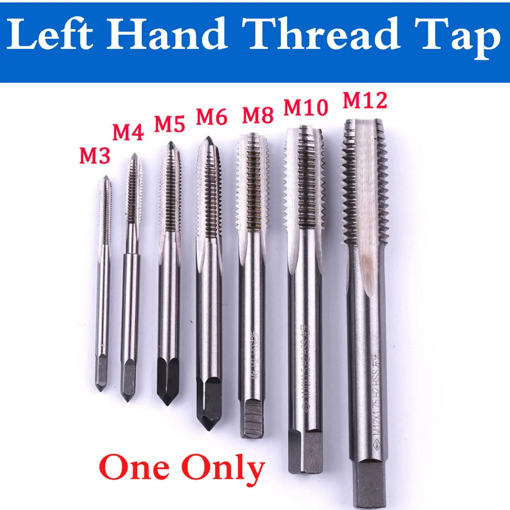 1pc HSS M12 X 1.5mm Plug Left Tap and 1pc M12 X 1.5mm Left Die Threading Tool