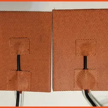 200 мм X 200 мм 500 Вт 110 В, NTC 100 к, пользовательский дизайн размер силиконового нагревателя 3d принтер отопление, вспомогательное нагревание масляной сковороды Инструменты пленка