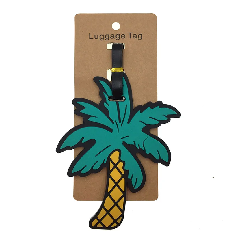 

Creative Palm Travel Accessories Luggage Tag Silica Gel Suitcase ID Address Holder Women Baggage Boarding Tag Portable Label