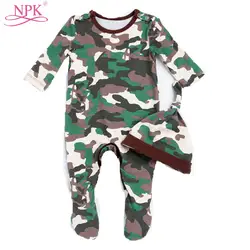 NPK baby girl/boy одежда подходит для 22 дюймов полный корпус силиконовая кукла-младенец армейский Стиль Одежда Костюм для 55 см кукла куклы игрушки