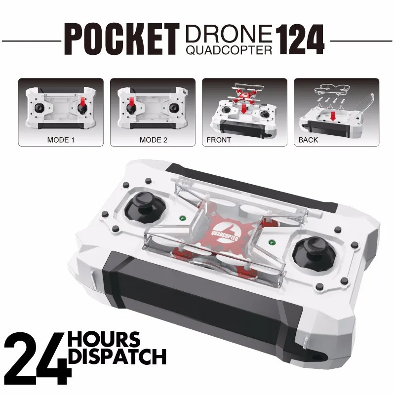 Ritorno Stock RC Colon Hygia UAV di Quadcopter RTF Tasca States Drone Una 124 Modalità 2.4GHZ Elicottero United 124 FQ777 Dollar Quadrocopter di più Chiave Mini Senza Upslon USD Testa recente Drone 1 Ritorno Stock RC Colon 1