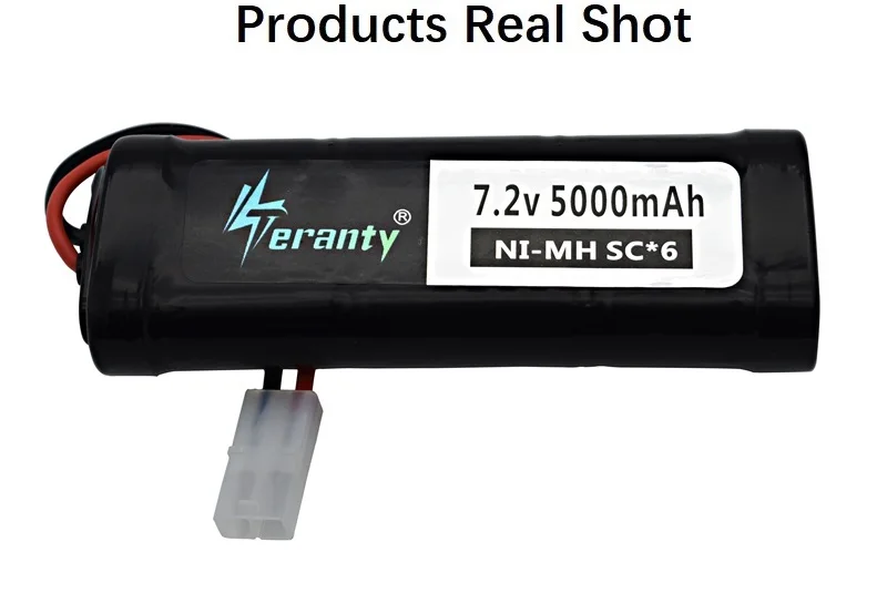Аккумулятор высокой емкости 7,2 V 5000mAh Ni-MH с штепсельной вилкой Tamiya с зарядным устройством 7,2 v и SC* 6 ячейками для радиоуправляемых автомобильных игрушек