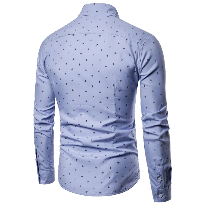 mens anchor pattern shirt 06