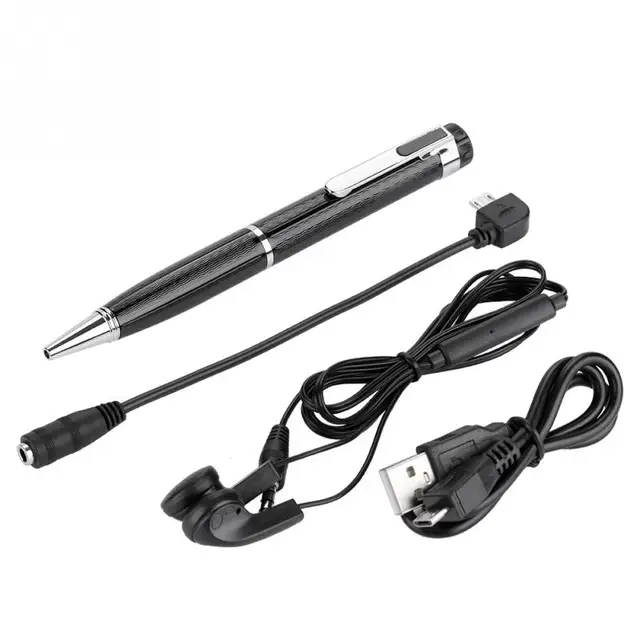 10-hour Digital Voice Recorder Pen 192Kbps One-button Audio Recorder Noise Reduction