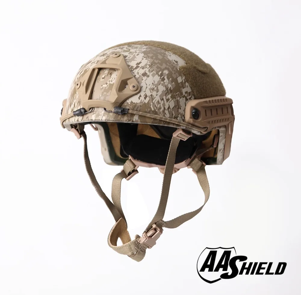 AA Shield Ballistic ACH High Cut Tactical Teijin Helmet Bulletproof FAST Aramid Safety NIJ Level IIIA Military Army AOR 1 AA Shield Ballistic ACH High Cut Tactical Teijin Helmet Bulletproof FAST Aramid Safety NIJ Level IIIA Military Army AOR 1