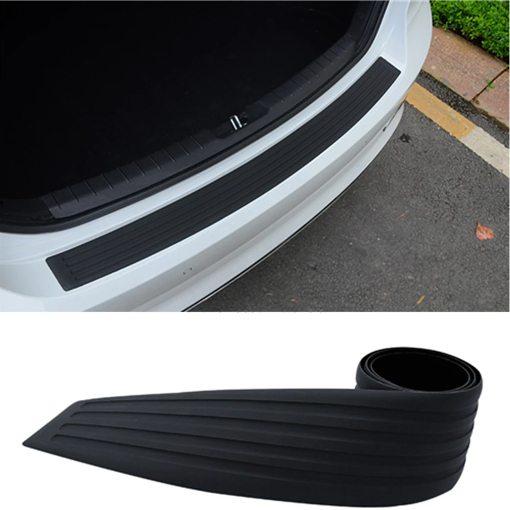 

Car Trunk Rubber Styling Mouldings Rear Bumper Door Protection Trim Sticker Strip Scratch Plate Cover Auto Tuning Accessories