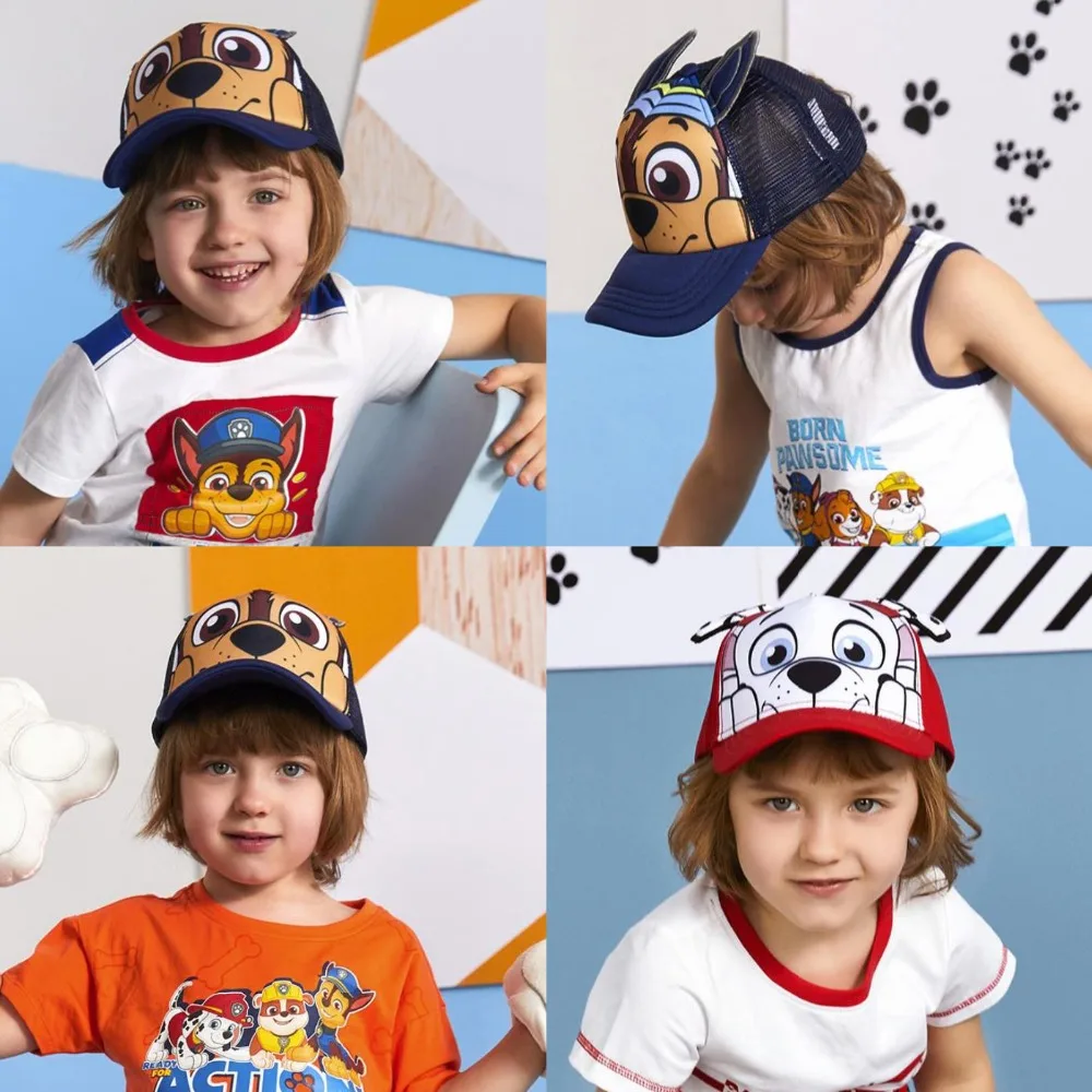 

Genuine PAW Patrol Cotton Cute Children's spring summer Hats Caps Headgear Chapeau Puppy Print Party Kids Birthday Gift toy