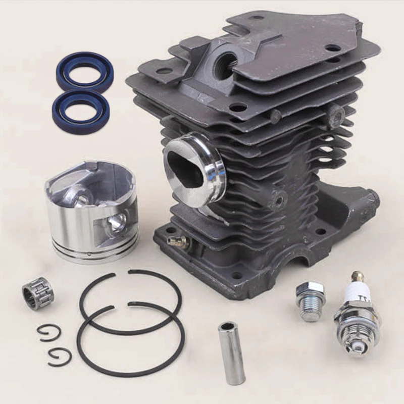

Oil Seal Cylinder Set Spark Plug Kit Chainsaw Piston Pin Ring Decompression Valve Replacement Part 1133 020 1203
