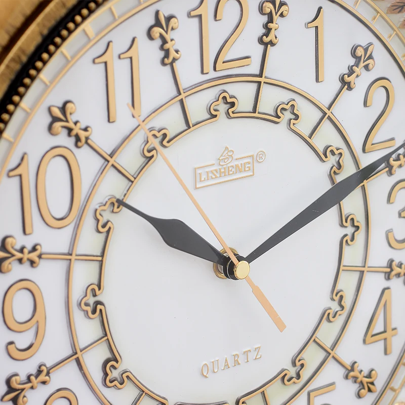 Reloj de pared creativo sala de estar moderno silencioso reloj colgante europeo Retro decorativo Manual reloj Digital de pared con forma de sol Reloj de pared creativo sala de estar moderno silencioso reloj colgante europeo Retro decorativo Manual reloj Digital de pared con forma de sol