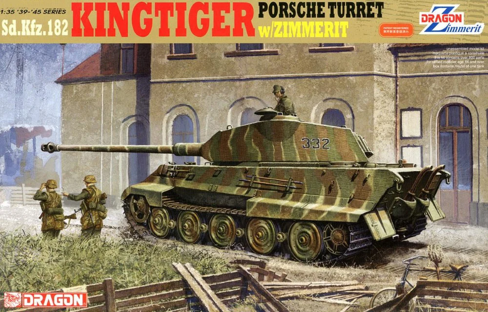 

DRAGON 6302 1/35 Scale Sd.Kfz.182 KingTiger Pors che Turret w/ZIMMERIT
