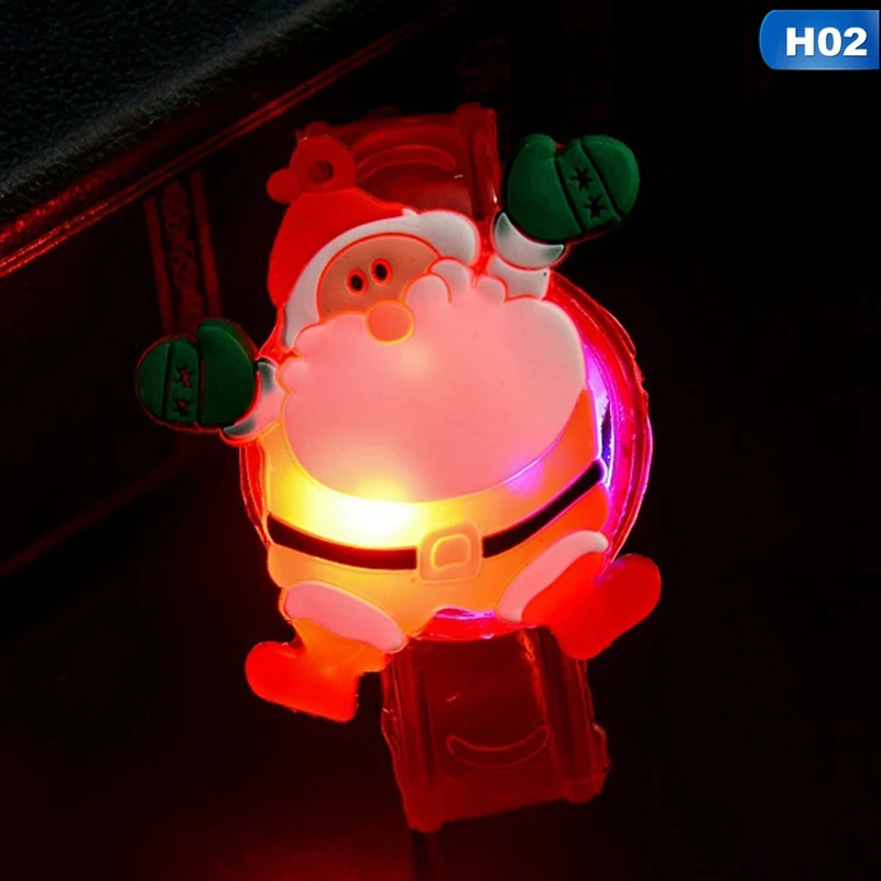 Рождественский легкий игрушечный фонарик на запястье, вечерние, легкие игрушки для детей, светильник Санта Клаус, игрушка