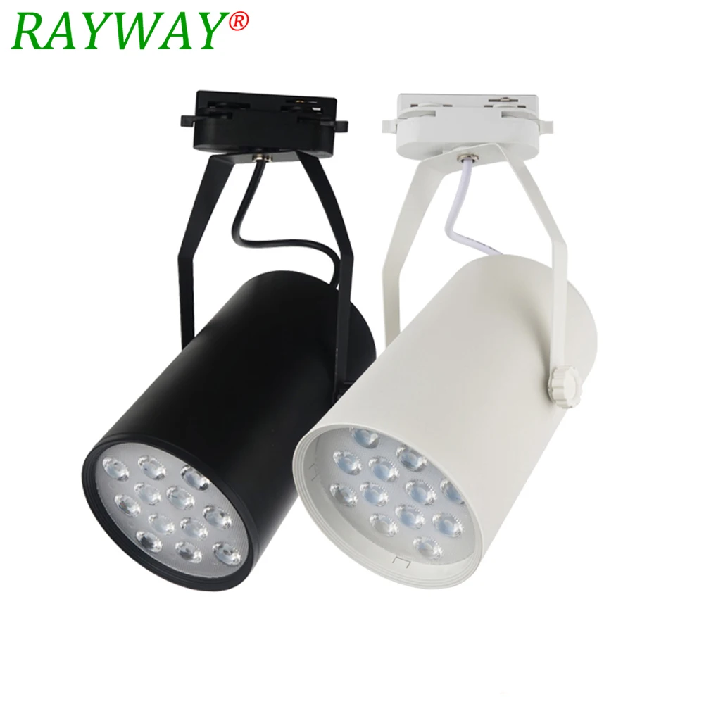 

LED Track Light 3W 7W 12W 18W Rail Spotlights For Clothes Store Exhibition 110V 220V White Aluminum Ceiling Rail Track Lighting