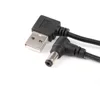 Левый угловой штекер USB 2,0 к разъему питания постоянного тока 5,5 мм x 2,1 мм 5 в кабель 1 фут ► Фото 2/4