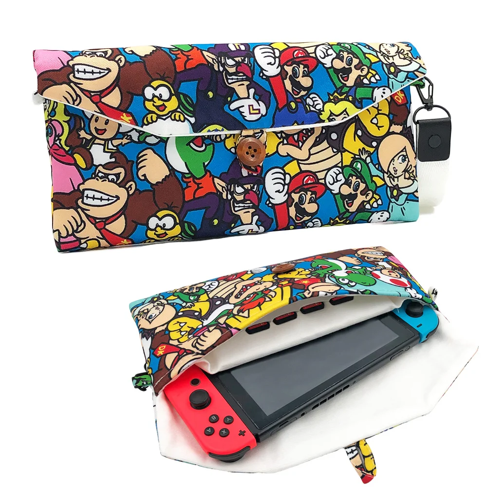 

Nintend Switch Carry Case Cotton Portable Storage Case Pouch Bag for Nintendos Switch Console with 6 Game Cards Storing