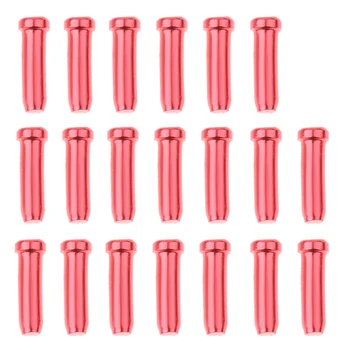 

Pack Of 20 Mountain Bike Brake Derailleur Shifter Cable End Cap Crimp Red Bicycle Parts Accessories