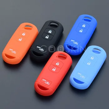 

Silicone rubber car key Case Cover for Mazda 2 3 5 6 CX5 CX-5 M2 M3 M5 M6 GT 2015 2016 smart key 3 button protect 10pcs/lot