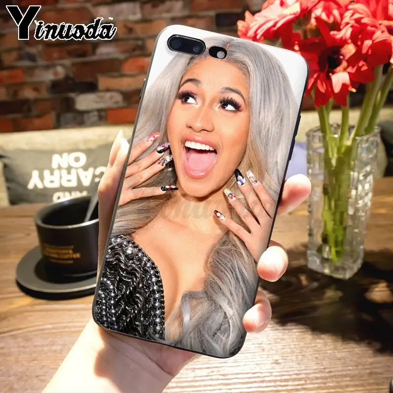 Yinuoda Cardi B геометрический Графический Модный Роскошный чехол для телефона Apple iPhone8 7 6 6S Plus X 5s 11pro SE 5C Чехол - Цвет: 3