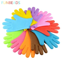 150 шт./лот дома Кухня Прихватки для мангала силиконовые духовка Прихватки для мангала термостойкие Прихватки для мангала Температура устойчивостью Прихватки для мангала ST002