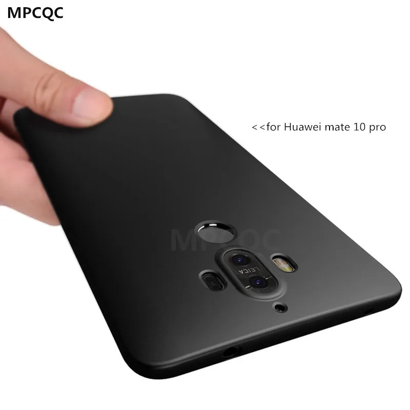 Ультра тонкий мягкий чехол для Huawei Mate 10 Pro mate10 матовая кожа Защитный 10pro полное