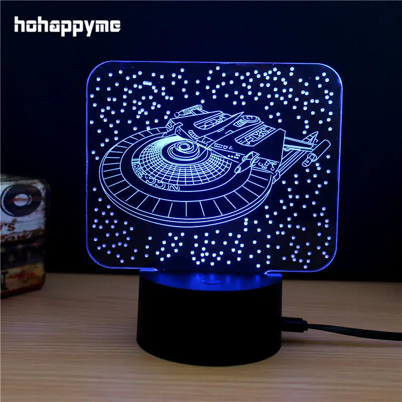 Space Ship LED Light Sign Acrylic LED Sign Home Decor Gift ...
