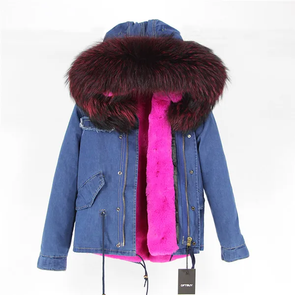 US $137.17 34% OFF|OFTBUY 2019 blau denim jacke parkas winter jacke frauen winter mantel frauen echt pelzmantel waschbären pelz kragen mit kapuze US $137.17 34% OFF|OFTBUY 2019 blau denim jacke parkas winter jacke frauen winter mantel frauen echt pelzmantel waschbären pelz kragen mit kapuze