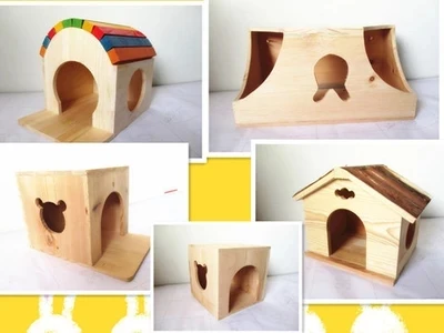Una Varietà Di Totoro Scoiattolo Cavia Casa In Legno Diavolo Scoiattolo Nido In Legno Calda Camera Da Letto Per Animali Domestici
