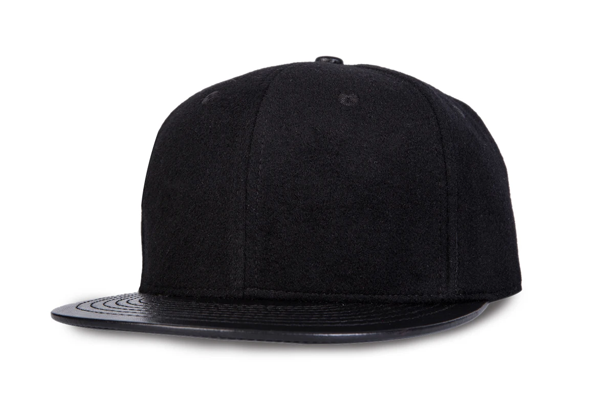 plain black adjustable hat