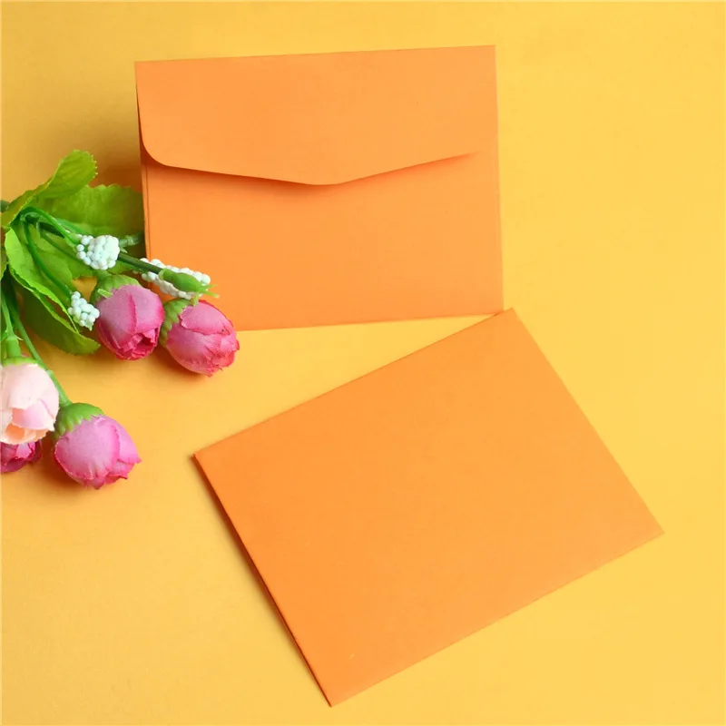 50 шт/партия чистые цветные бумажные конверты для печати логотипа конверты для приглашений набор букв стационарные Поздравительные Открытки Подарочные конверты