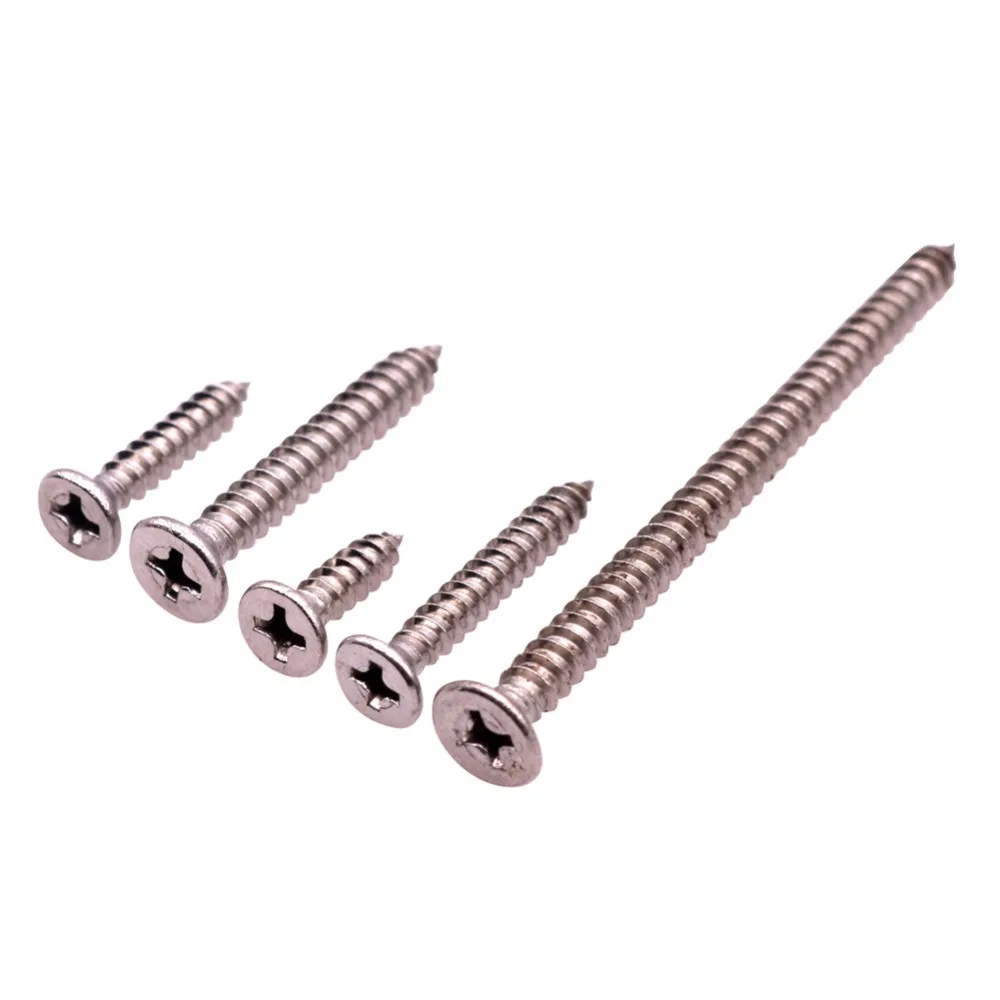 QUALITY PICKS 200 pcs phillips flat Stainless Steel Screw Wood