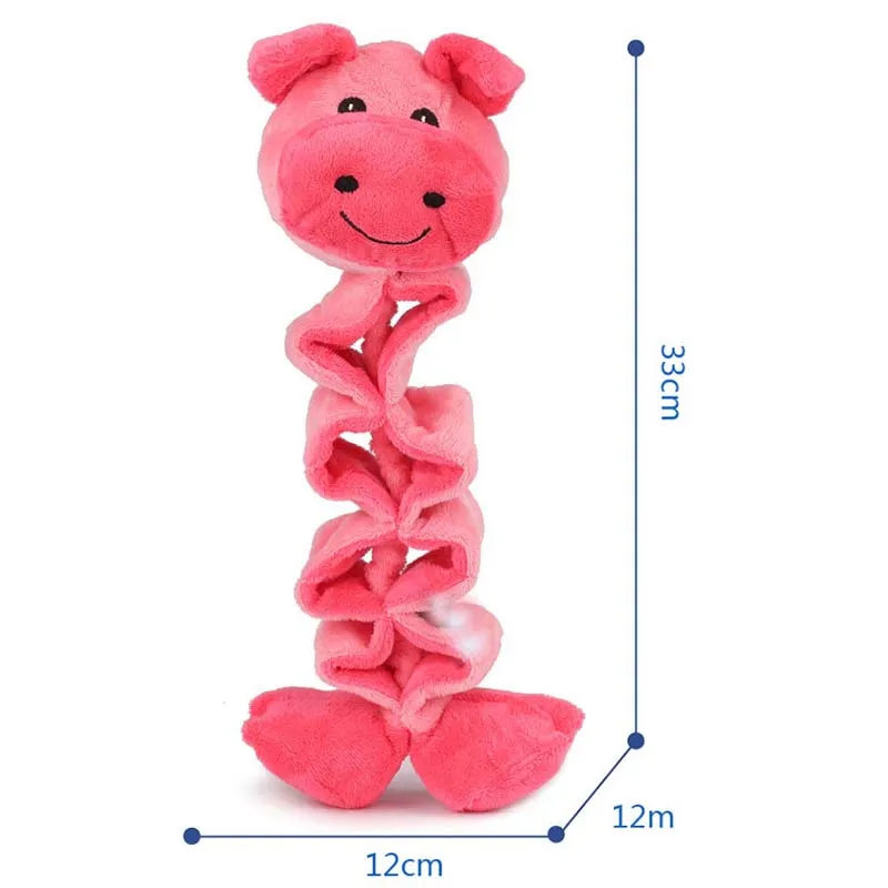 OnnPnnQ Plush Accompany Dog Toy interactive Flexible Toy For Dog Puppy Funny training Bite Resistant Chew Squeak Pet Supplies5