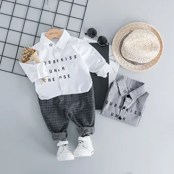 

Baby Boy Clothes Letter Kids Clothing Set Long Sleeves Leisure Boys T Shirt+ Pant 2pcs Kids Clothes Set