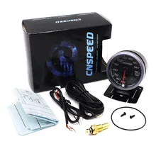 CNSPEED 60MM Car Water Temperature Gauges 50-150C With Sensor Water Temp Sensor With White & Amber Lighting Car meter