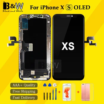 

For iPhone X XS LCD Display Touch Screen No Dead Pixel Digitizer Assembly Replacement Parts OLED Screen Top Quality