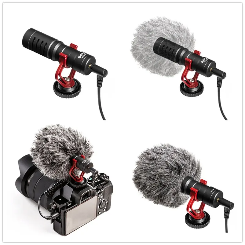 

1Pc Video Record Microphone Compact VS Rode VideoMicro On-Camera Recording Mic for iPhone X 8 7 Huawei Nikon Canon