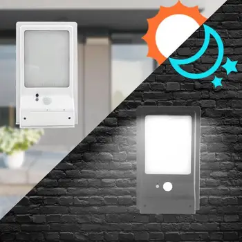 

42LED Solar PIR Motion Sensor Light Waterproof Remote Control Wall Lamp Garden Light Remote Control Induction Outdoor Wall Lamp