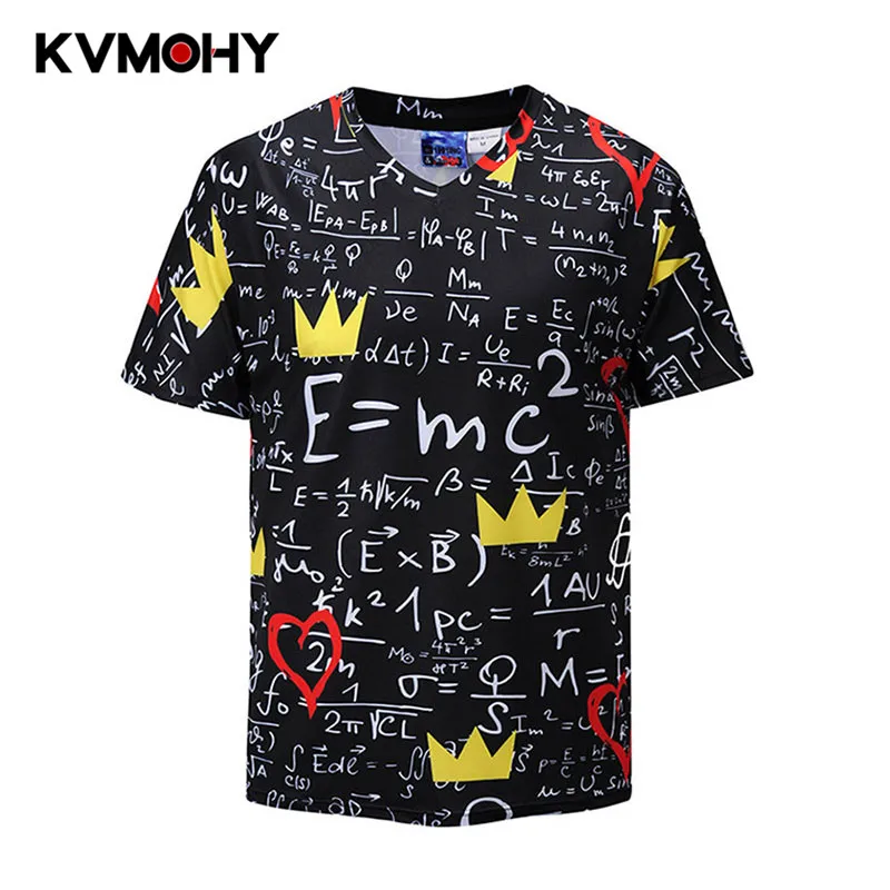 

T Shirt Men Brand Funny T Shirts Male/Female Harajuku Summer Tops Tee Fashion Mathematical Formula 3D T-shirt Mens Clothing