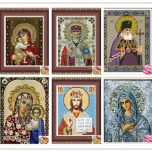 Embroidery Diamond-Painting Mosaic Crystal Gift Diy Round Religious Home-Decor 5D 