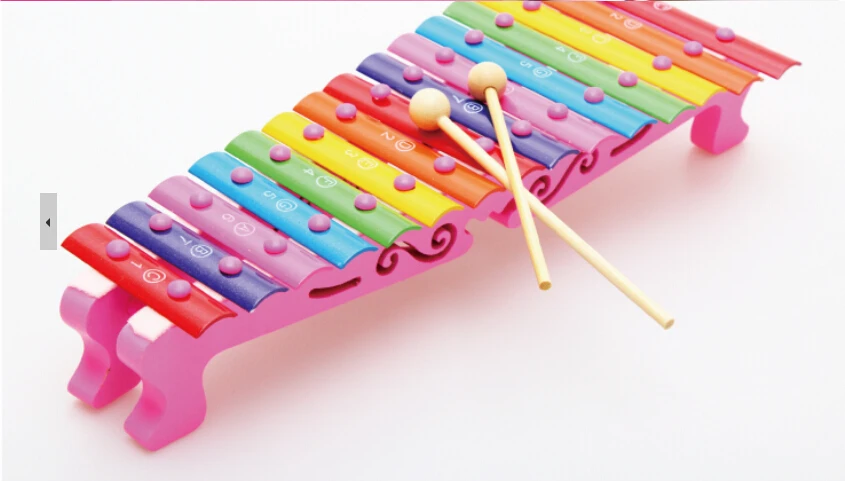 Подлинный умный звук из дерева 15 алюминиевый ручной стук пианино ксилофонная музыка супер-точное качество Раннее детство образовательный ai