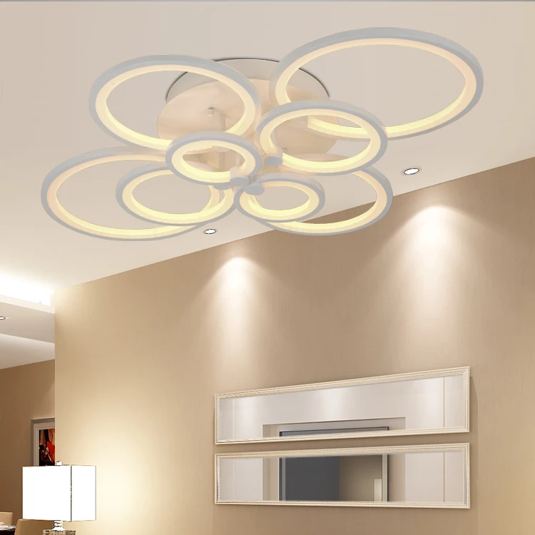 

LED Modern Ceiling Lights Ceiling Lamp Remote Control Dimmable Acrylic Decorative For Living Room Bedroom 8023