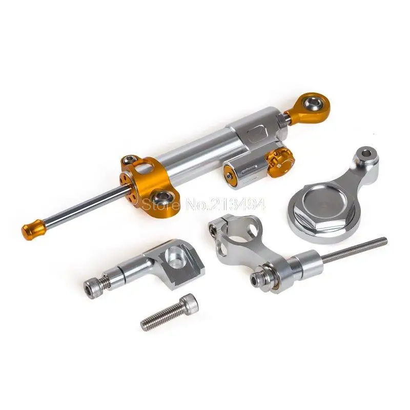 

Hot Sale Adjustable Steering Damper and Mount Bracket For Yamaha YZF-R1 YZFR1 09-12 YZFR6 YZF-R6 06-15 Silver