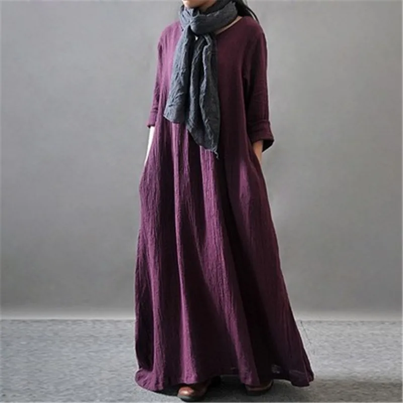 Purple Cotton Dress