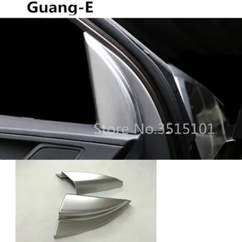 

Car ABS chrome stick A column Audio Speak Window Windshield Side triangle lamp trim 2pcs For Hyundai Tucson 2015 2016 2017 2018