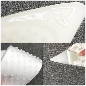 universal para Suzuki Honda rojo aspecto de carbono Protector para dep/ósito negro